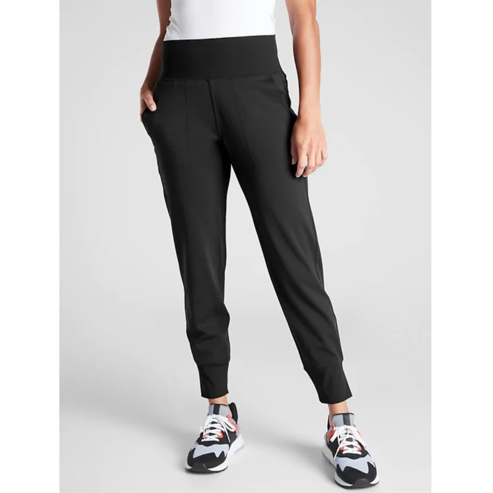 NWT Athleta Venice Jogger Pant Solid Black #597888